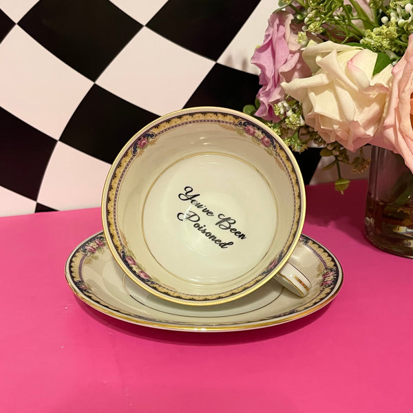 You've Been Poisoned Vintage Tea Set