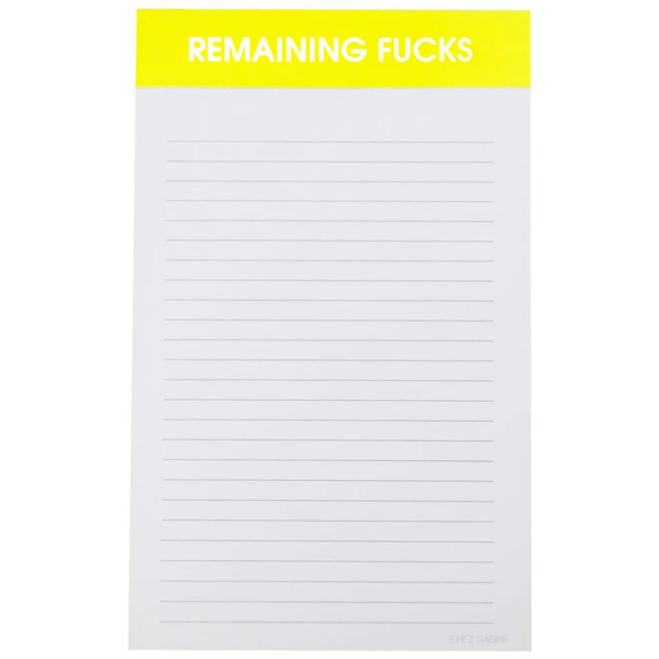 Remaining F**ks Notepad