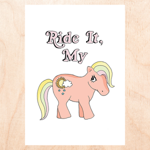 My Pony Greeting Card