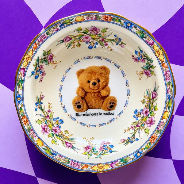 Little Miss Loves To Swallow Vintage Mini Bowl