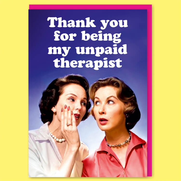 Unpaid Therapist Greeting Card