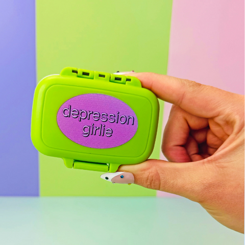 Depression Girlie Pill Case