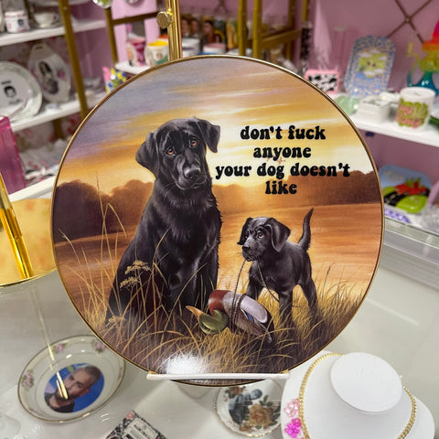 Don't F Anyone Vintage Plate