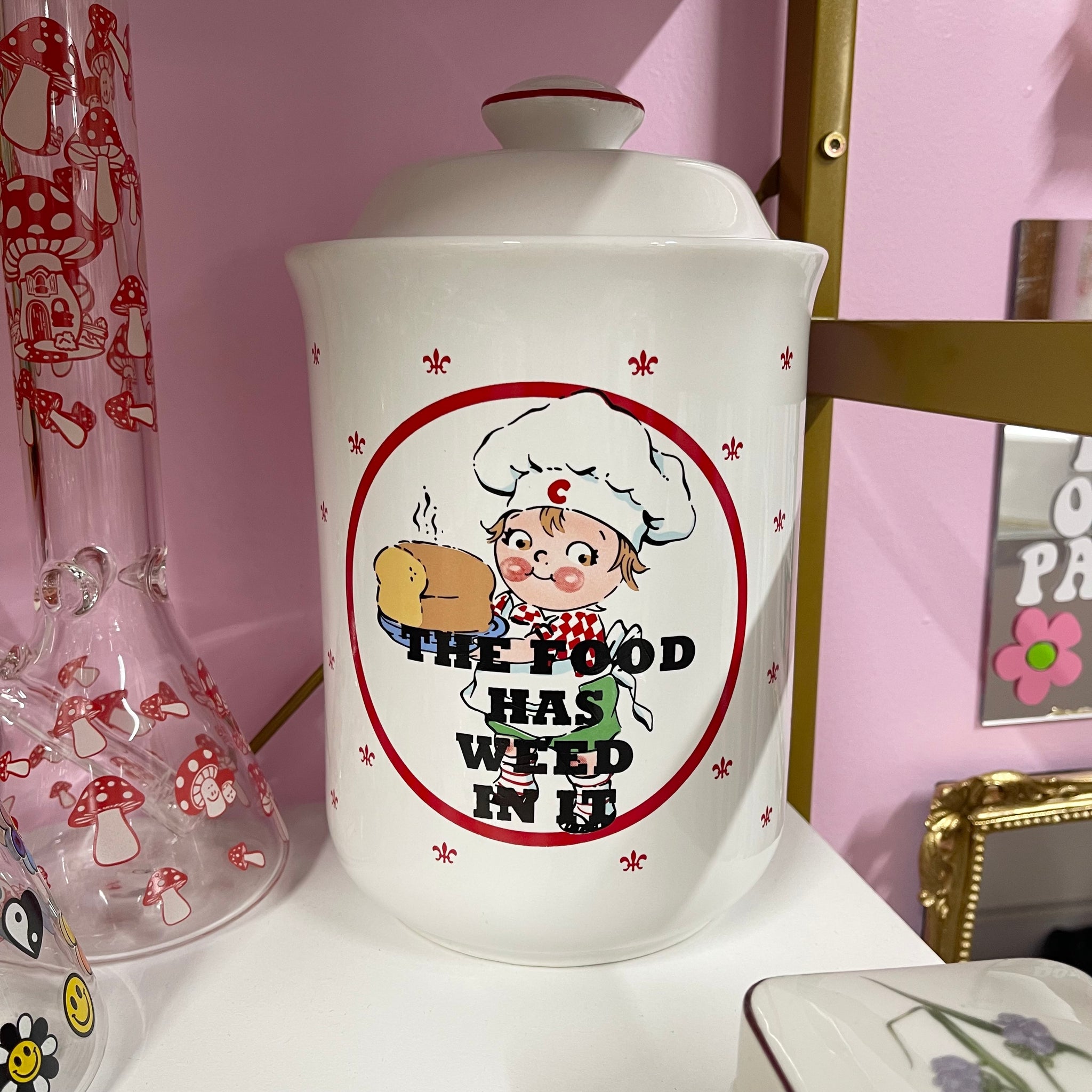 The Food Has W**d In It Vintage Cannister