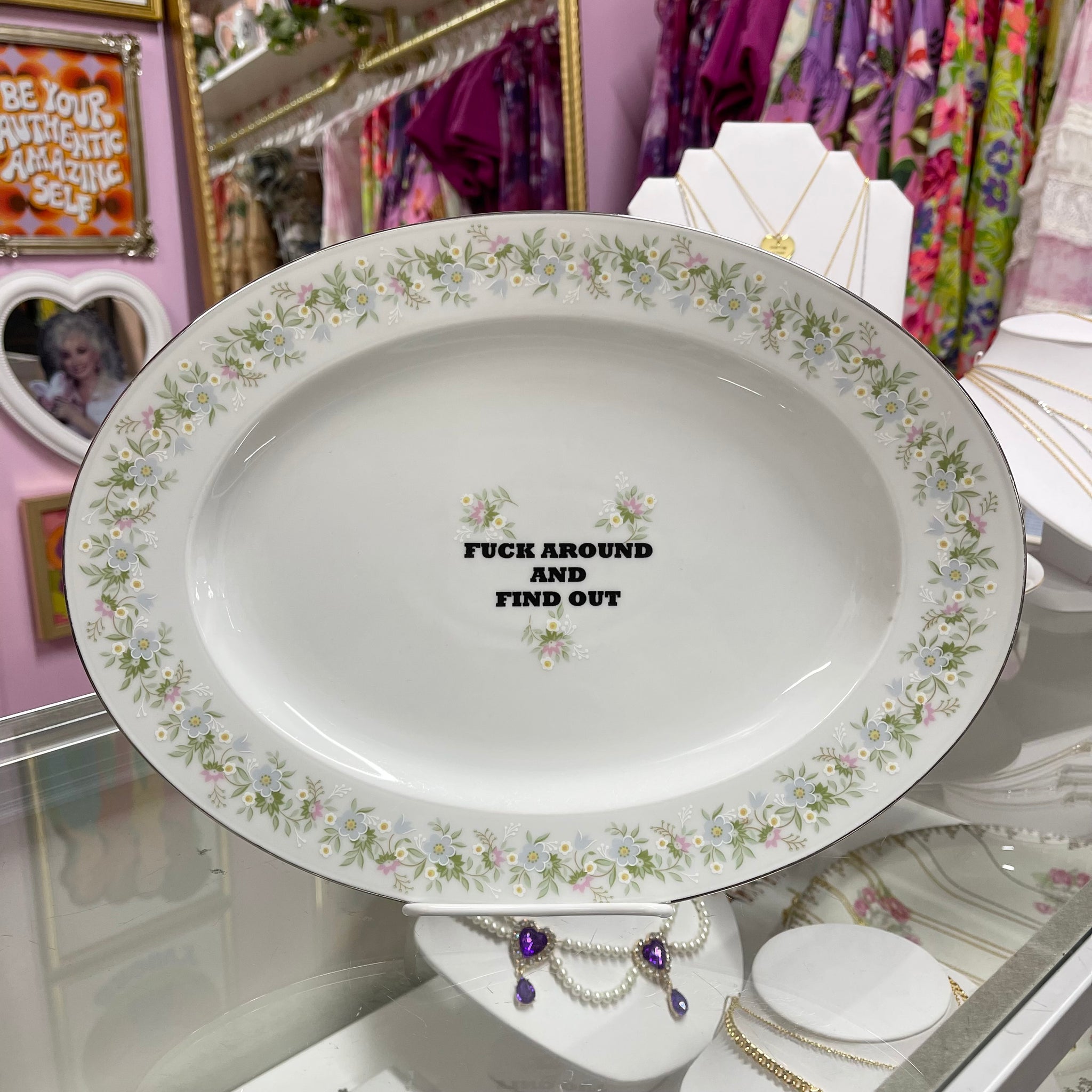 F Around And Find Out Vintage Platter