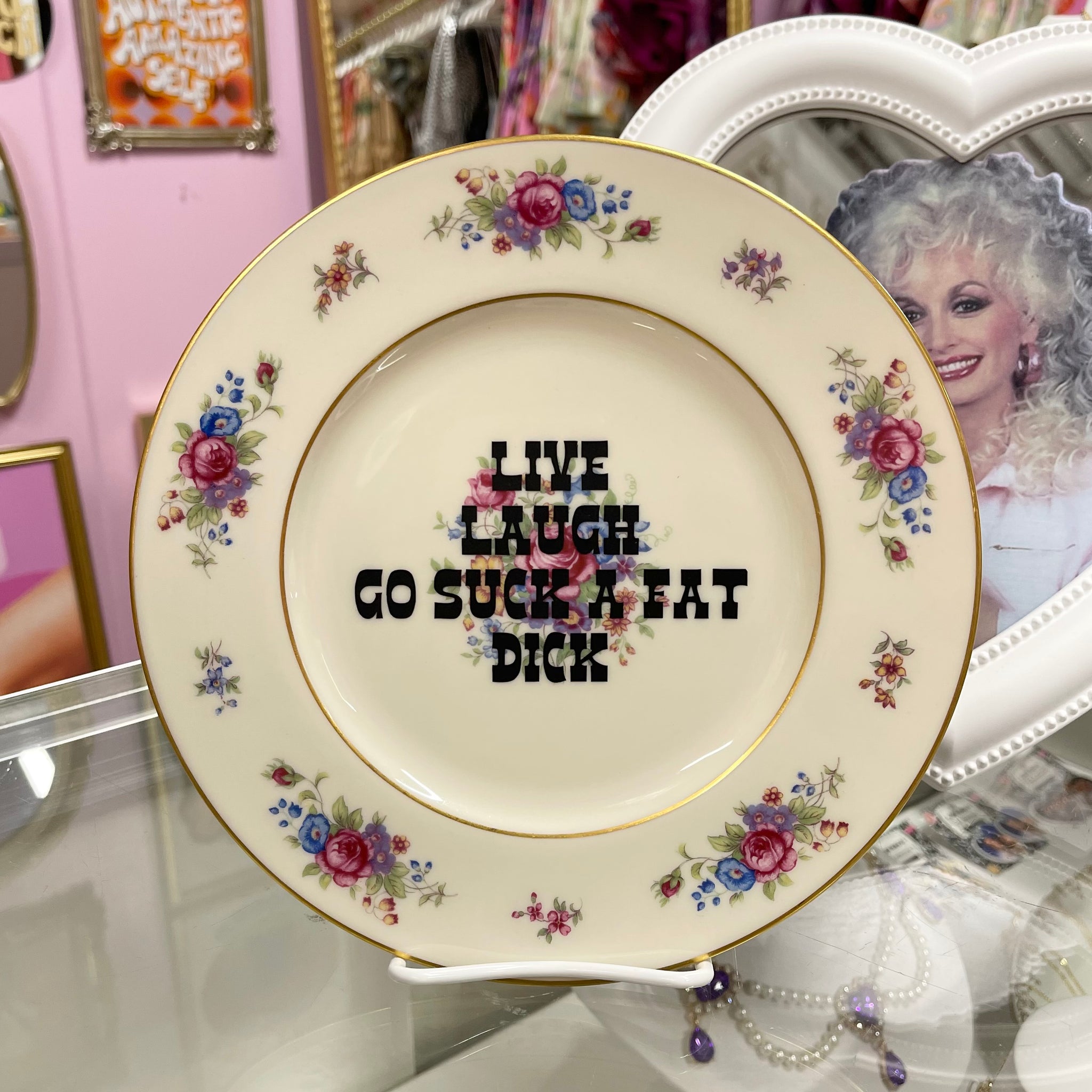 Live Laugh Vintage Plate