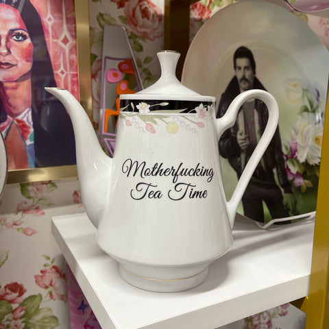 MF Tea Time Vintage Teapot
