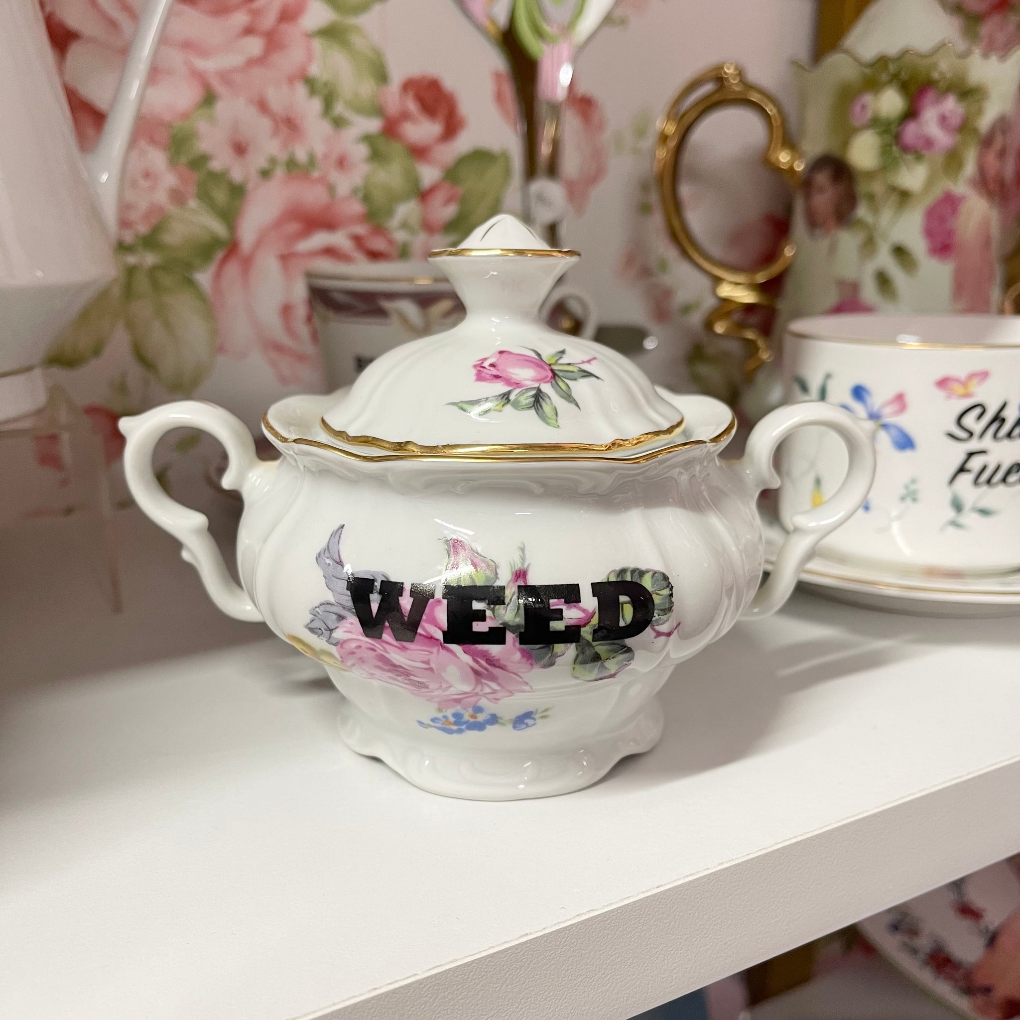 We*d Vintage Sugar/Stash Bowl