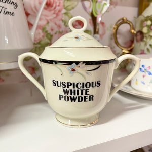 Suspicious White Powder Vintage Sugar/Stash Bowl