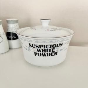 Suspicious White Powder Vintage Sugar/Stash Bowl