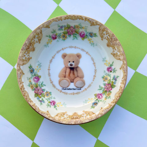 I F*ck Better Than I Cook Vintage Mini Bowl