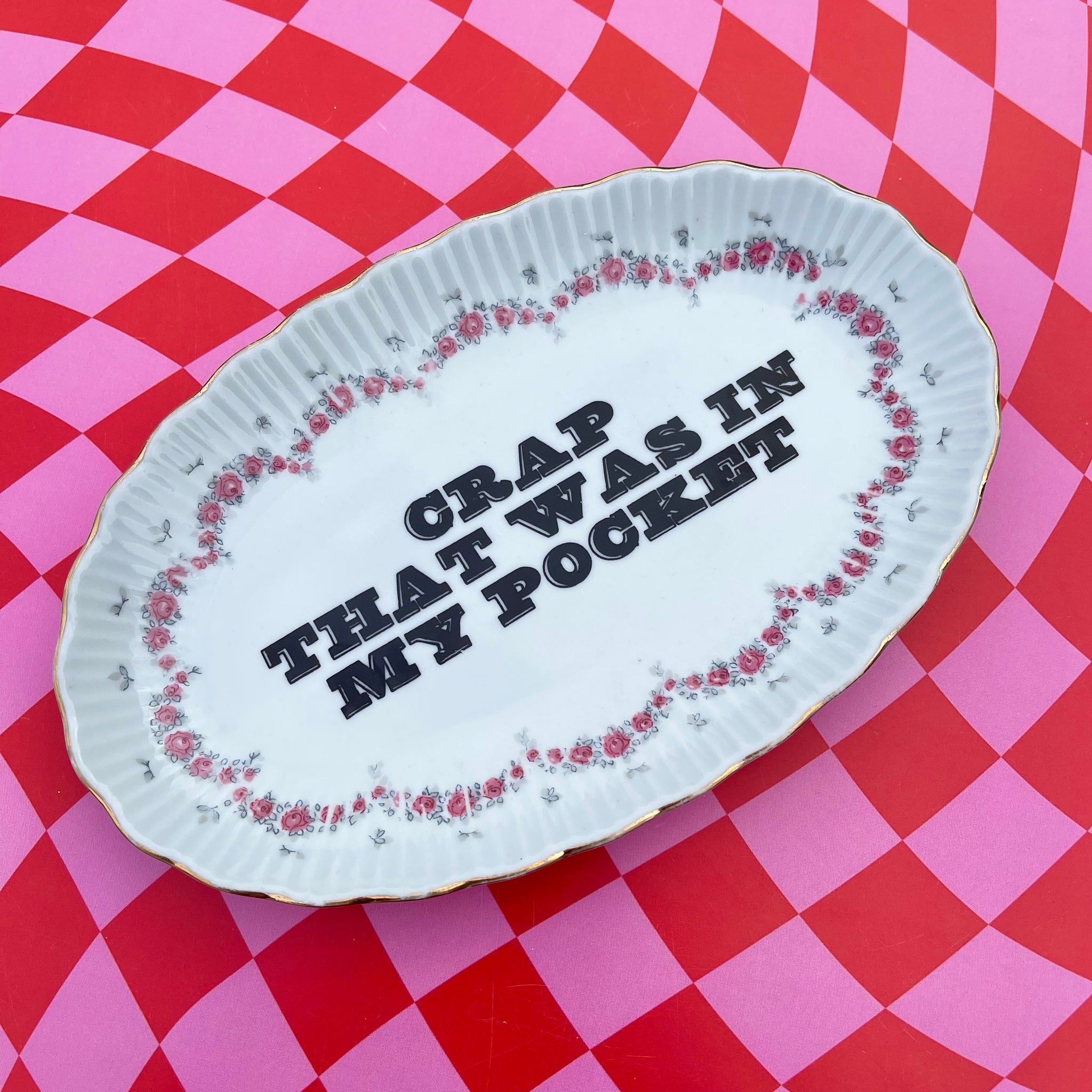Crap That Was In My Pocket Vintage Dish
