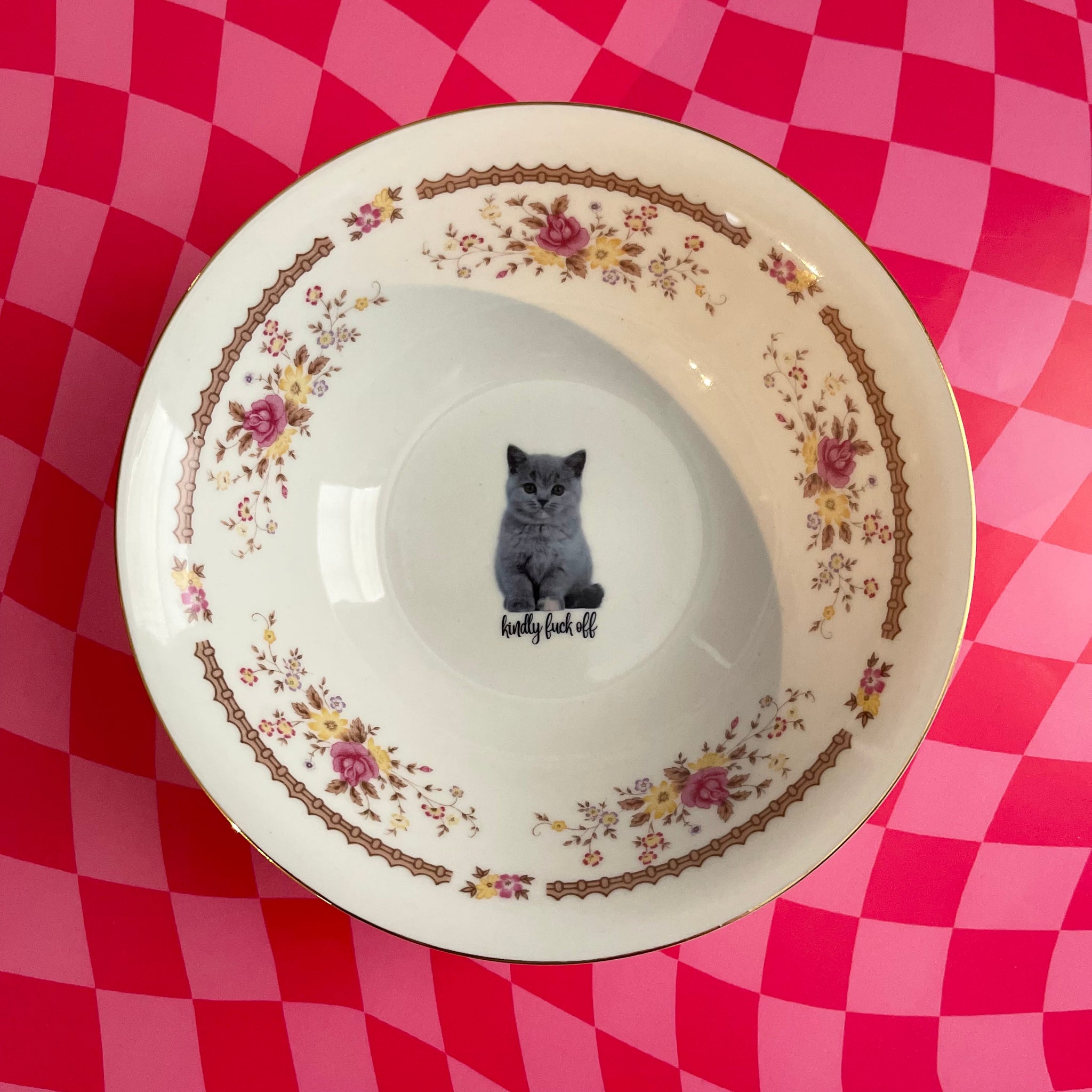 Kindly F Off Vintage Bowl