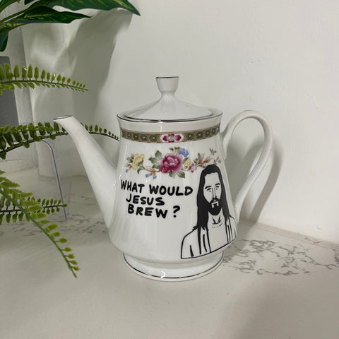 What Would Jesus Brew Teapot