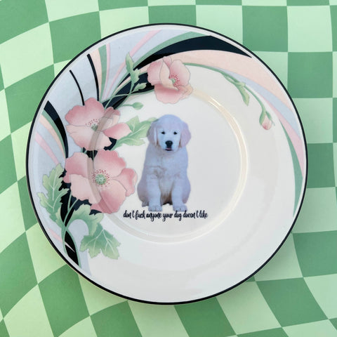 Don't F*ck Anyone Your Dog Doesn't Like Vintage Trinket Dish