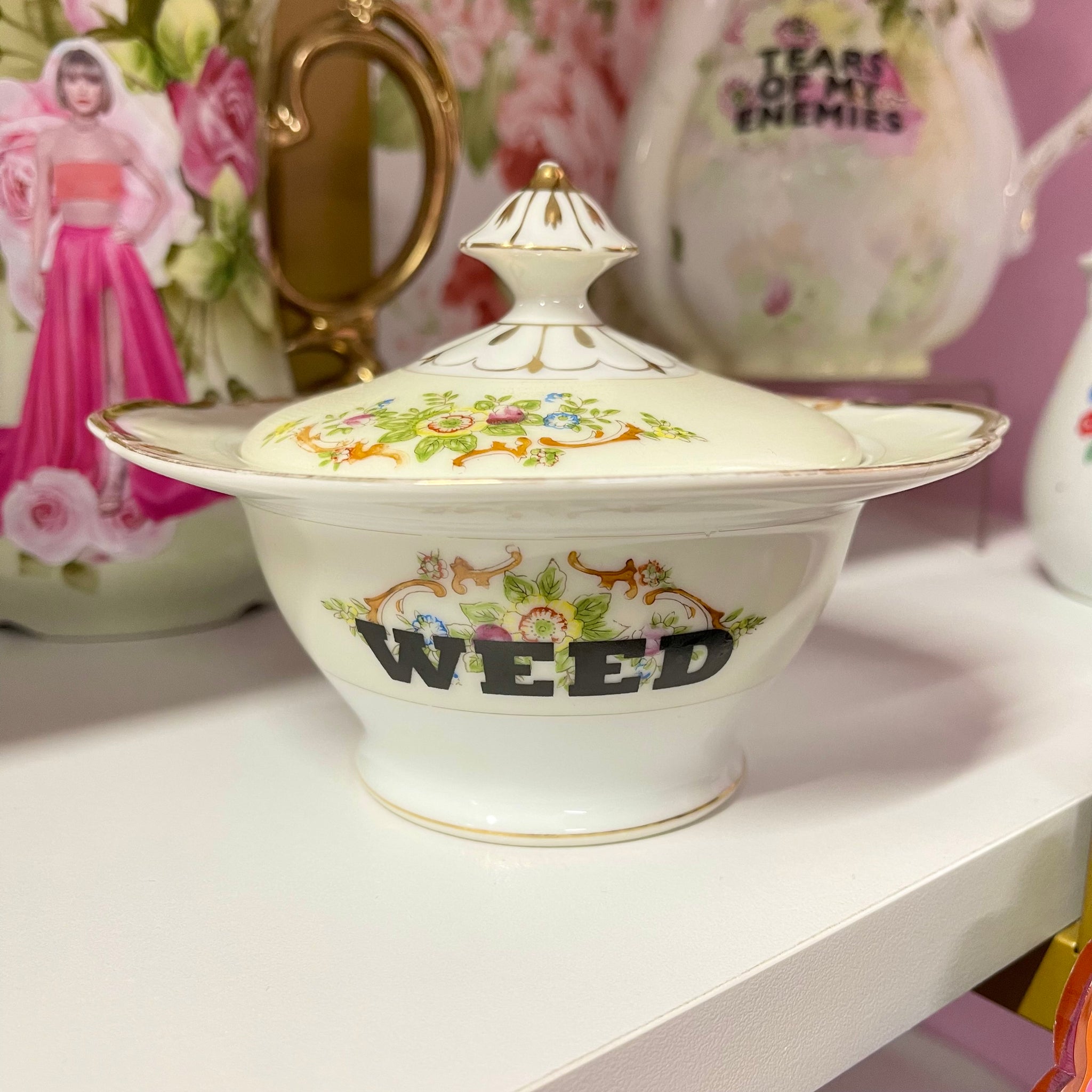 We*d Vintage Sugar/Stash Bowl