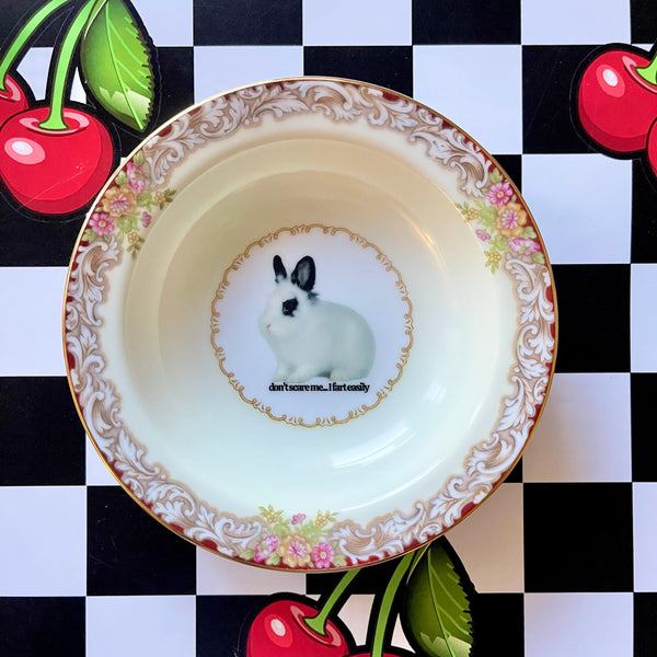 Don't Scare Me, I Fart Easily Vintage Mini Bowl