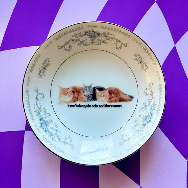 It Can't Always Be Coke & Threesomes Vintage Mini Bowl