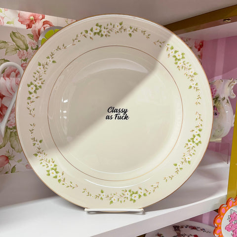 Classy AF Vintage Plate