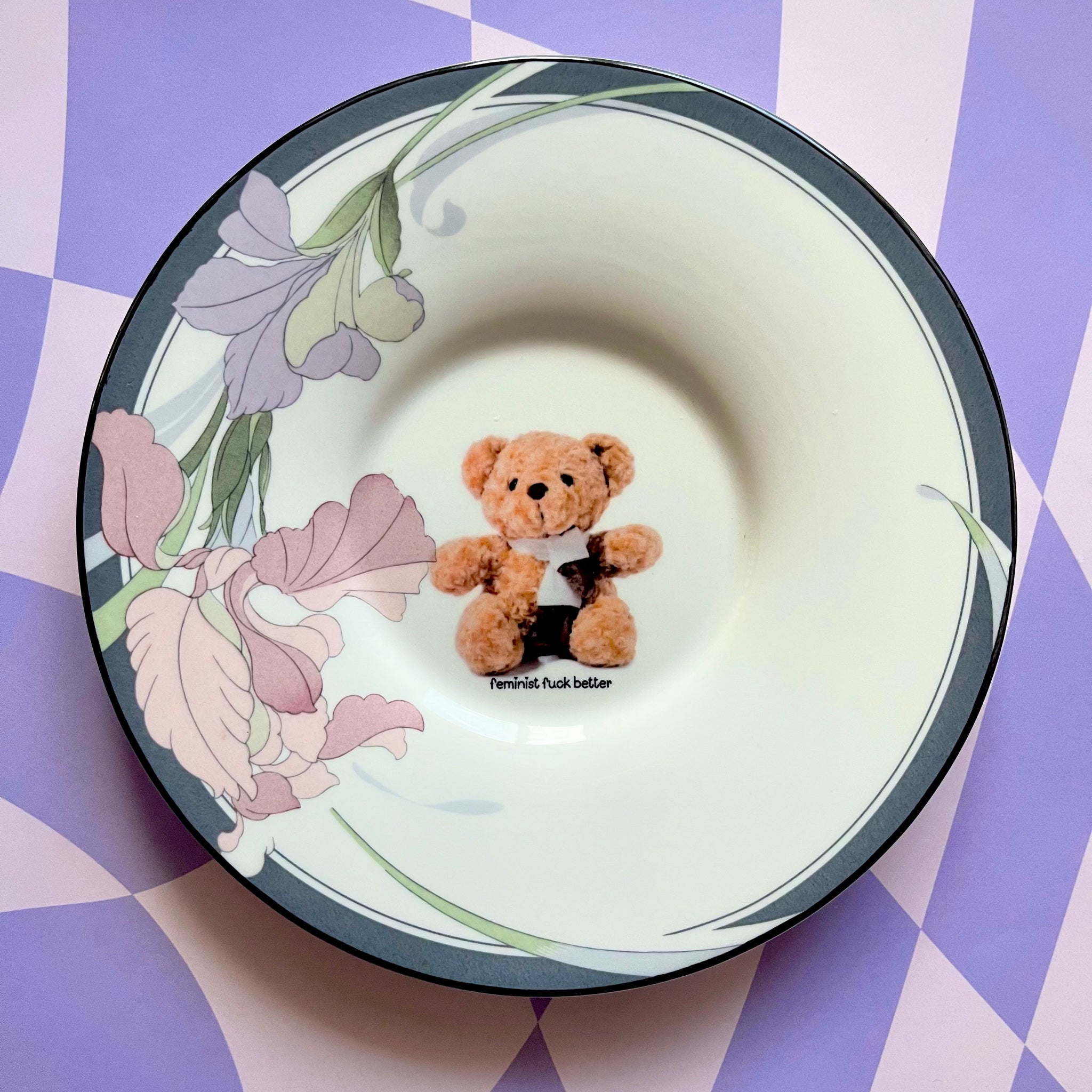 Feminist F*ck Better Vintage Dish