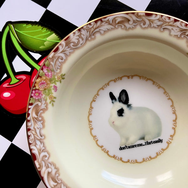 Don't Scare Me, I Fart Easily Vintage Mini Bowl