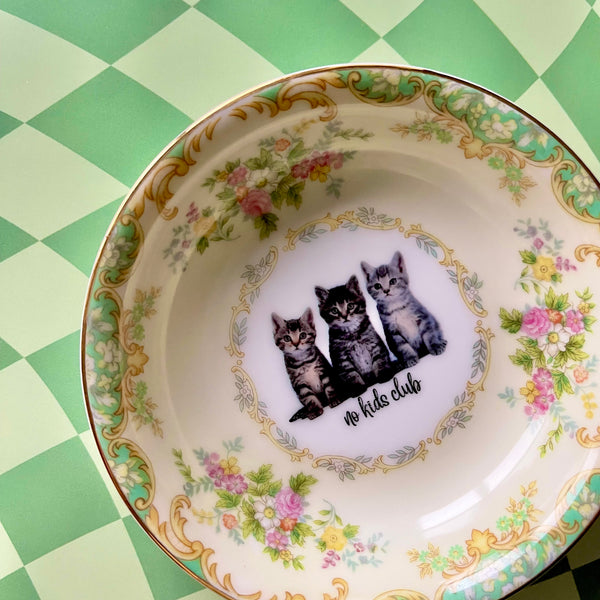 No Kids Club Vintage Mini Bowl