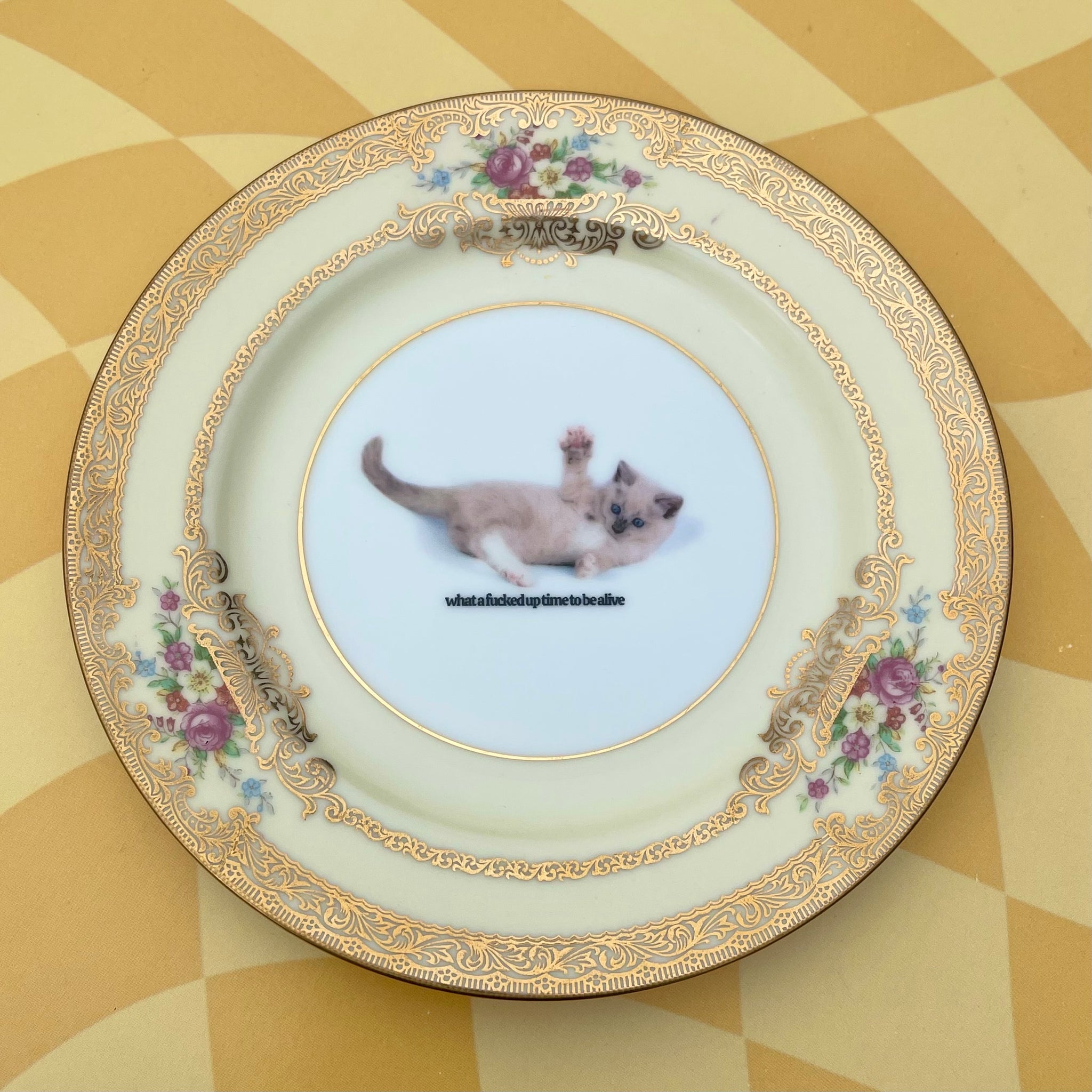 What A F*cked Up Time To Be Alive Vintage Trinket Dish