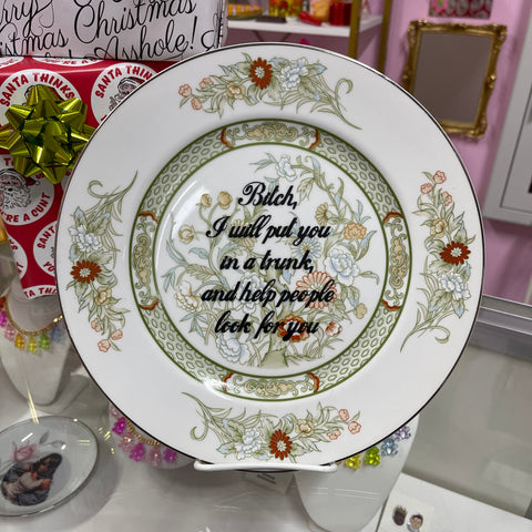 Help People Look For You Vintage Plate