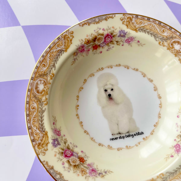 Never Stop Being A B*tch Vintage Bowl