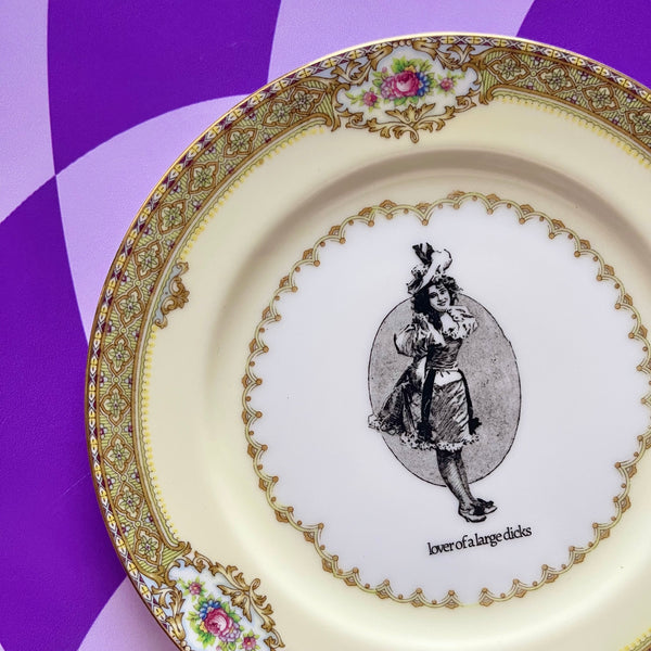 Lover Of Large D*cks Vintage Plate