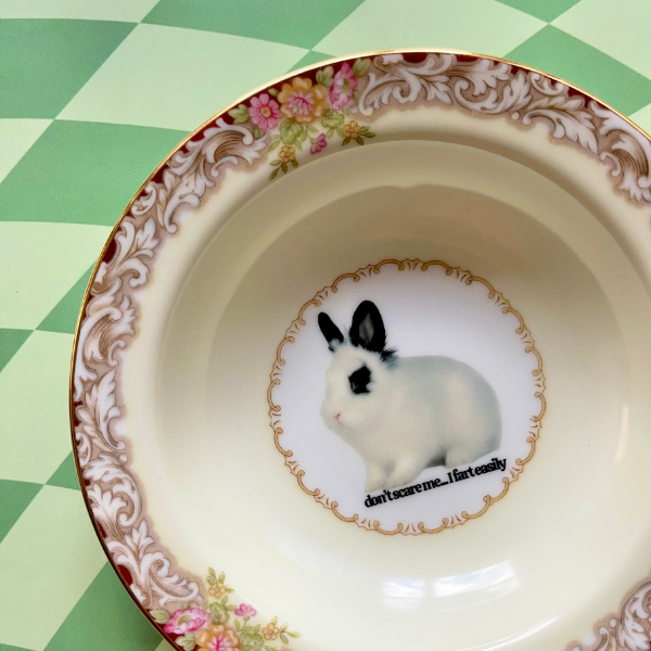 Don't Scare Me, I Fart Easily Vintage Mini Bowl