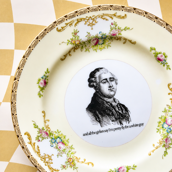 Pretty Fly For A White Guy Vintage Plate