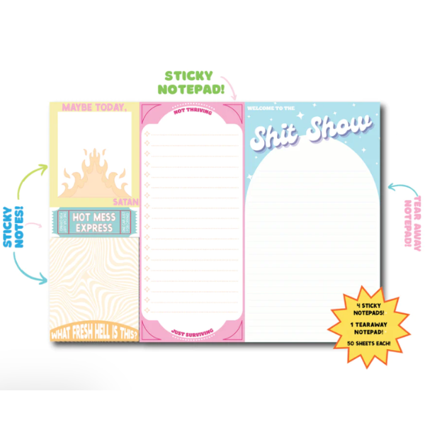 Welcome To The Sh*t Show Notepad Set