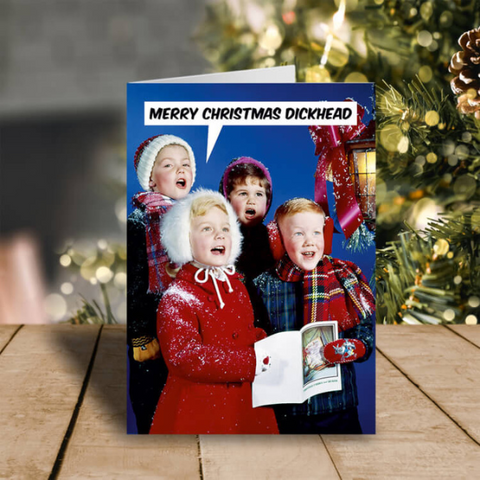 Merry Christmas D**khead Greeting Card