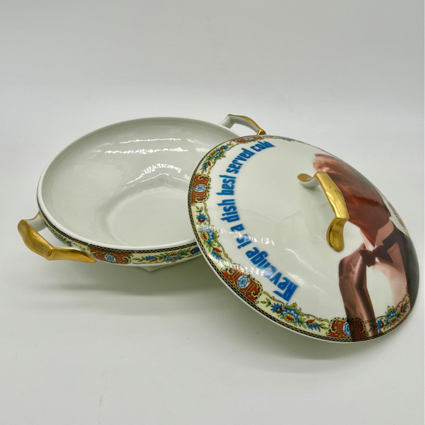 Revenge Is A Dish Covered Vintage Dish