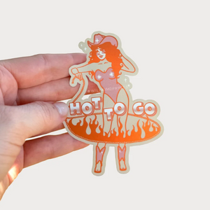 Hot To Go Sticker