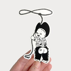 Kewpie Cowboy Sticker