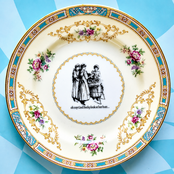 Oh My God Becky Vintage Plate