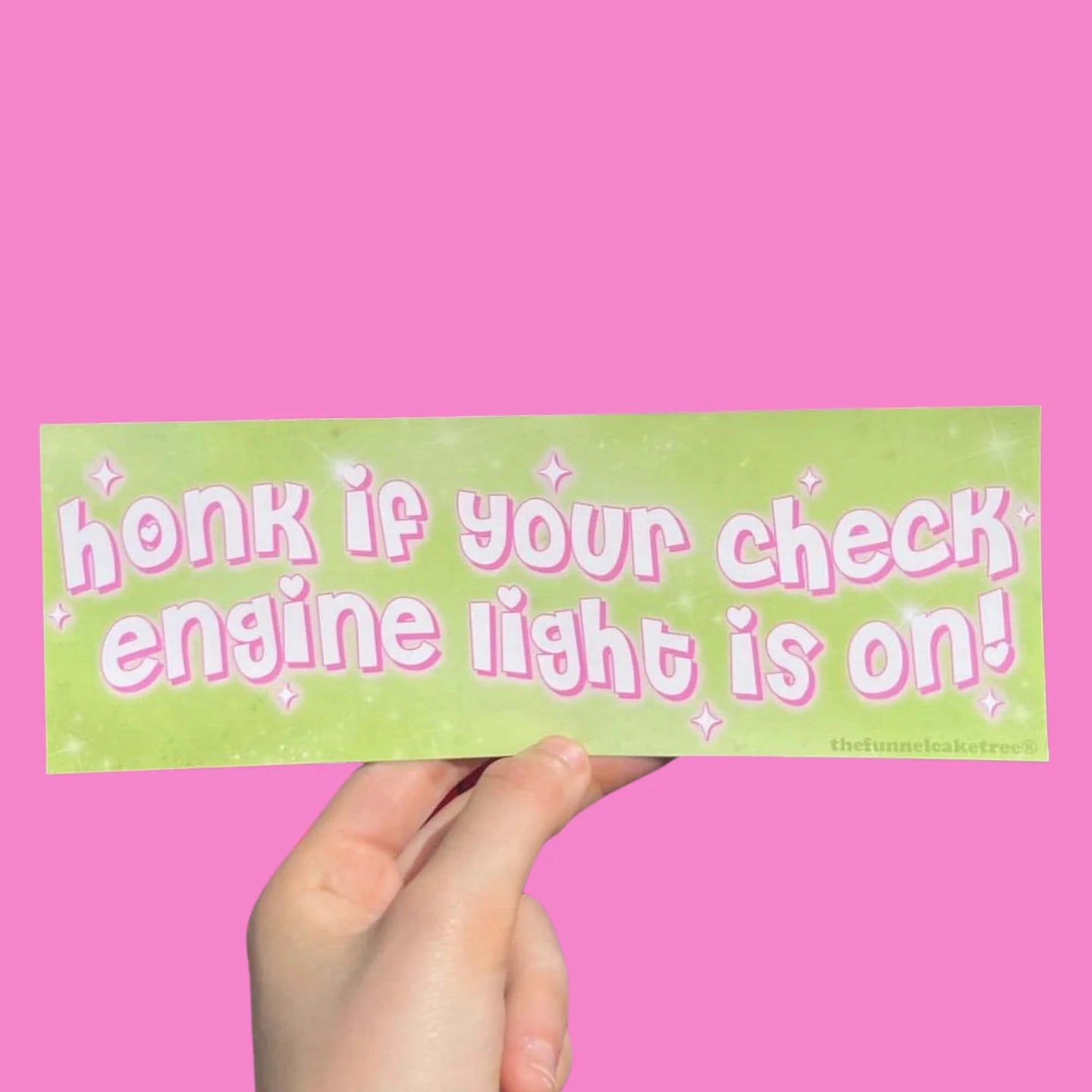 Honk If Your Check Engine Light Is On Bumper Sticker