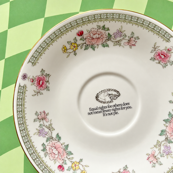Equal Rights Vintage Plate 6"