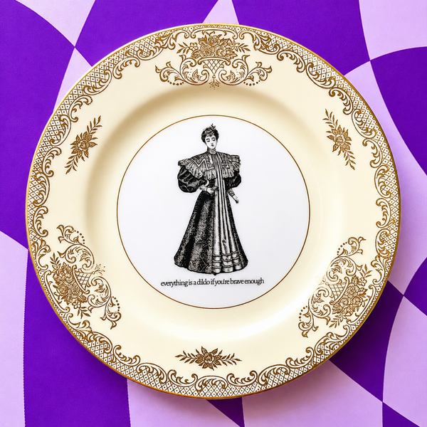 Everything Is A D*ldo Vintage Plate