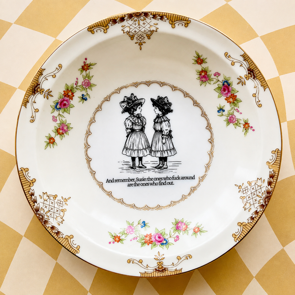 The Ones Who Fuck Around Vintage Mini Bowl PREORDER SHIPS 8/31/26