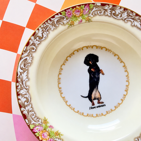 I Love Wieners Vintage Mini Bowl