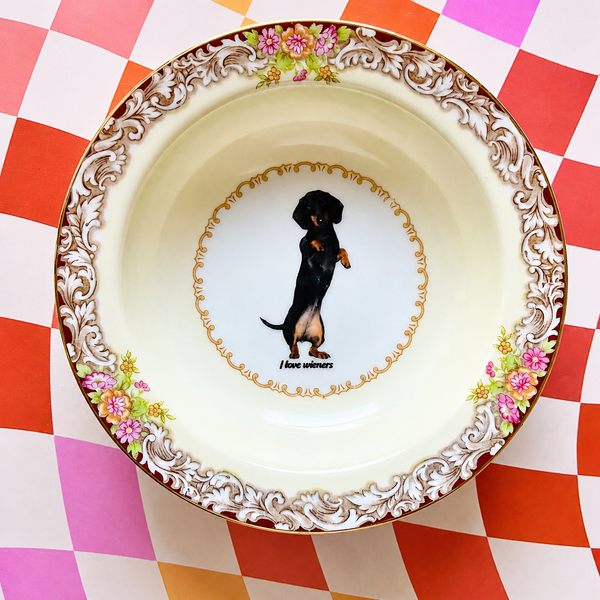 I Love Wieners Vintage Mini Bowl