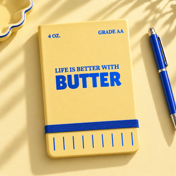 Life Is Better With Butter Pocket Journal