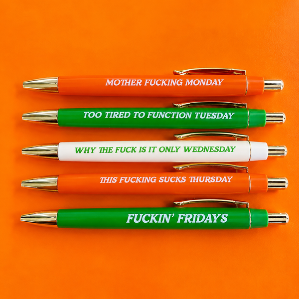 Days Of The Week Pen Set