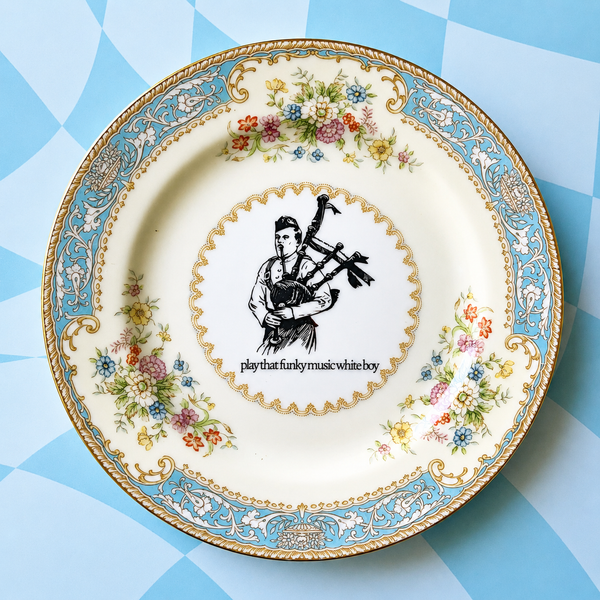 Play That Funky Music Vintage Plate