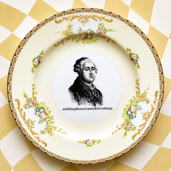 Pretty Fly For A White Guy Vintage Plate