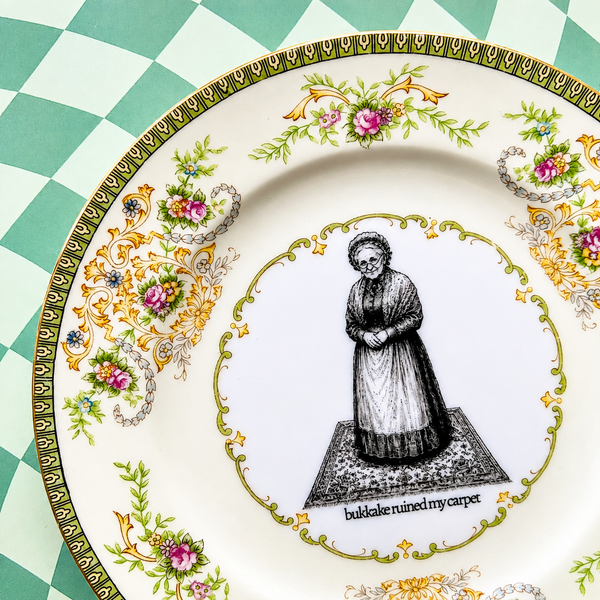 Ruined My Carpet Vintage Plate  PREORDER SHIPS 8/31/26