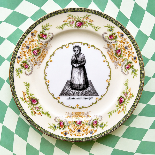 Ruined My Carpet Vintage Plate  PREORDER SHIPS 8/31/26